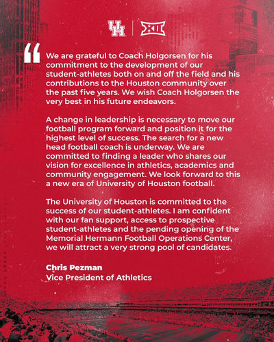Image post by @UHCougarFB on Twitter