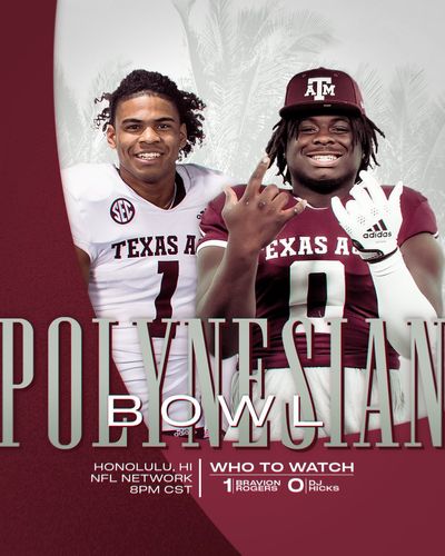Image post by @AggieFootball on Twitter