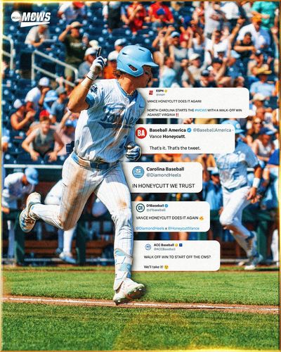 Image post by @NCAABaseball on Twitter