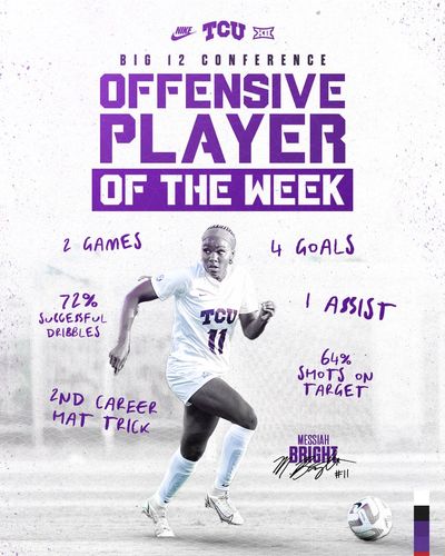 Image post by @TCUSoccer on Twitter
