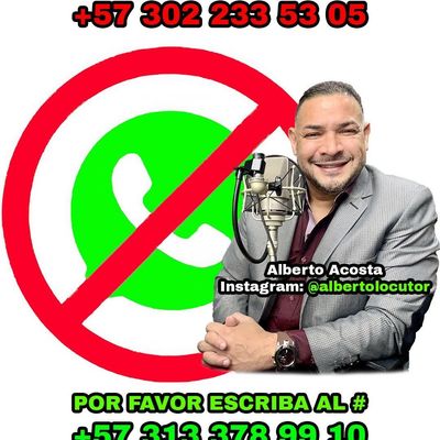 Alberto Acosta Locutor Voice Over