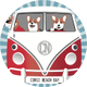 Corgi Beach Day